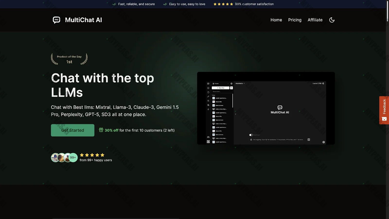 MultiChat AI screenshot