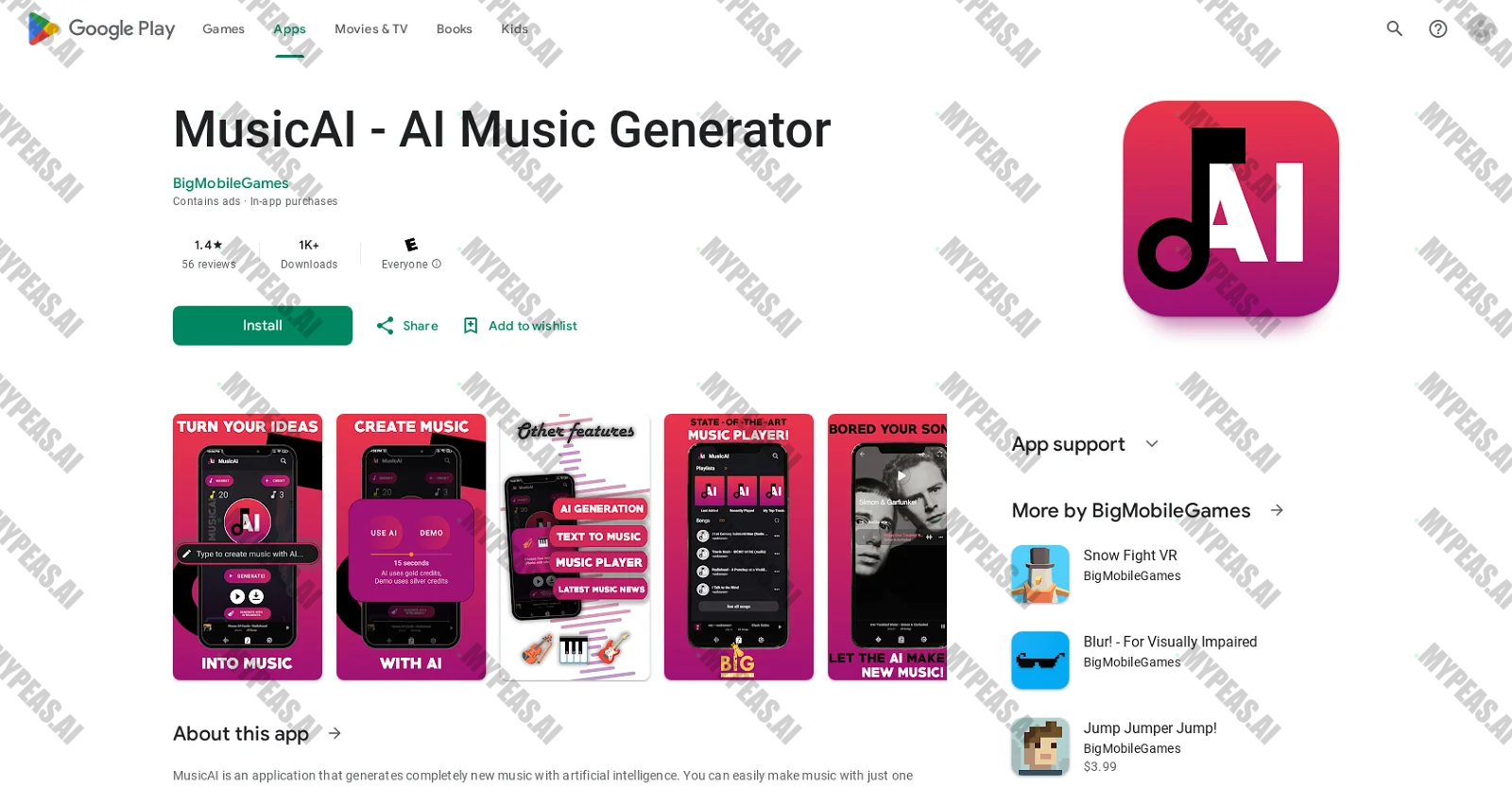 MusicAI screenshot