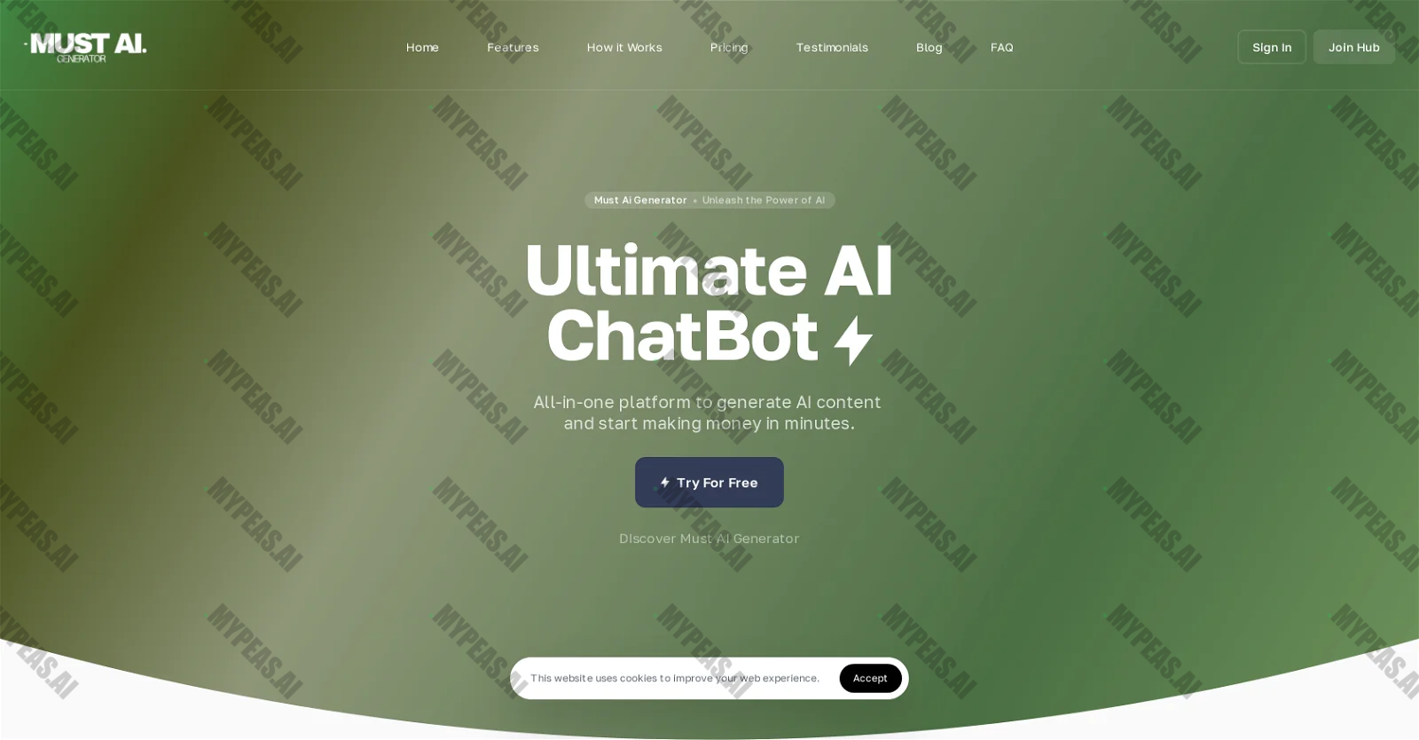 Must AI Generator screenshot