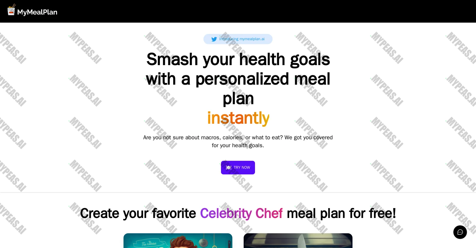 Mymealplan screenshot