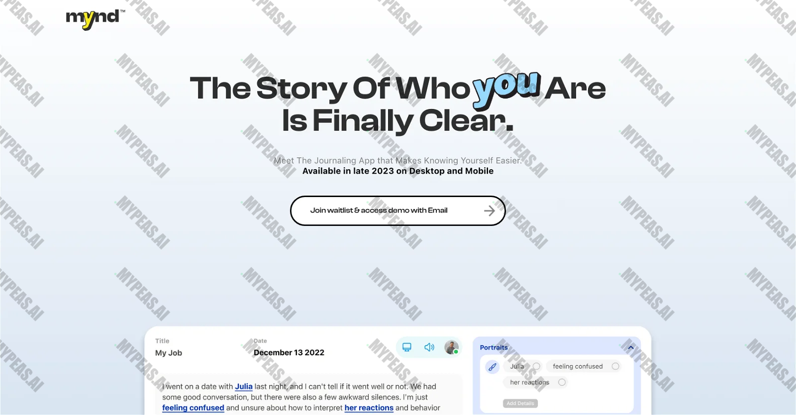 Mynd screenshot