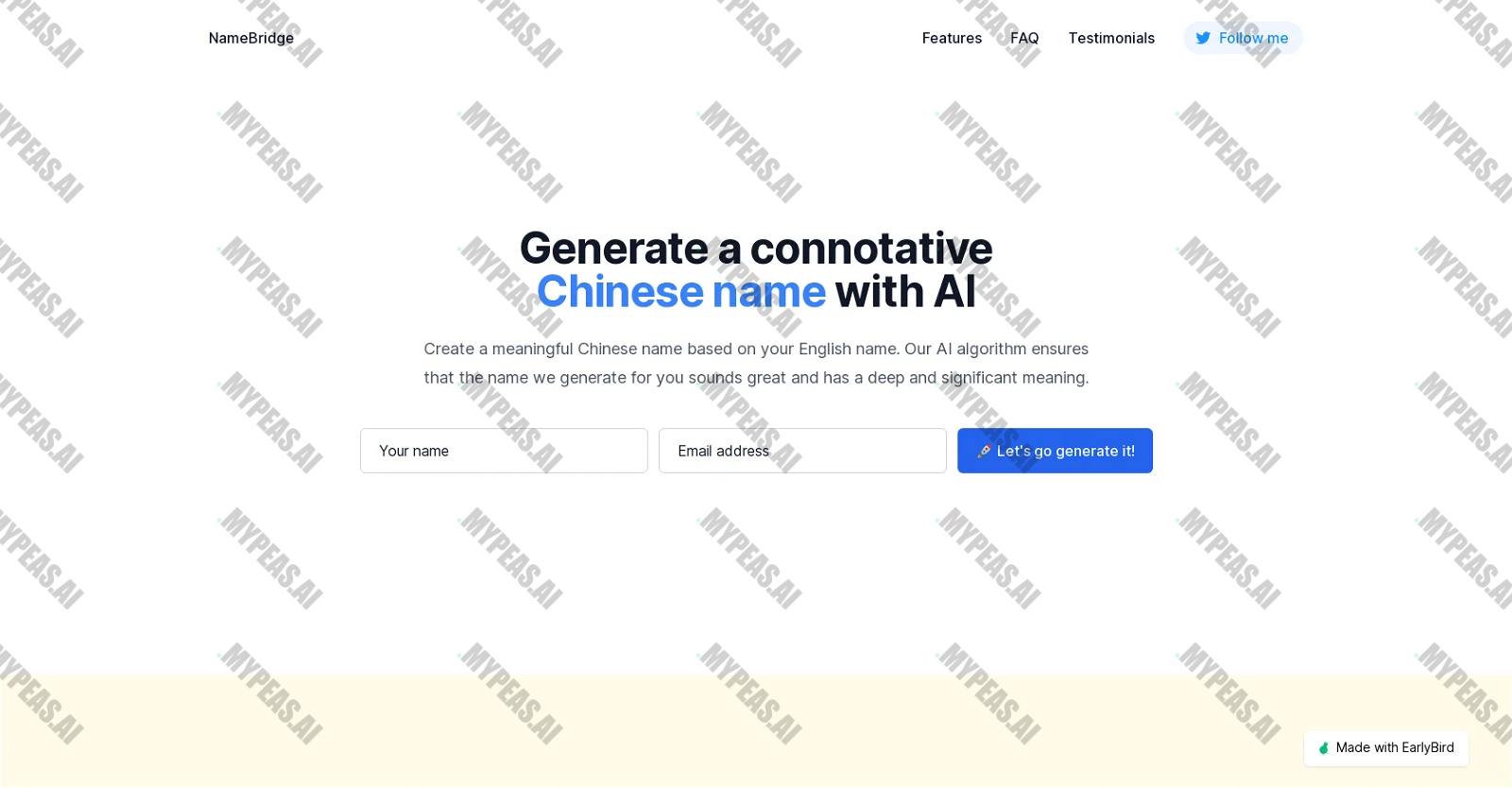 NameBridge screenshot