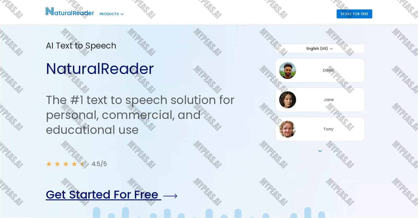 NaturalReader screenshot