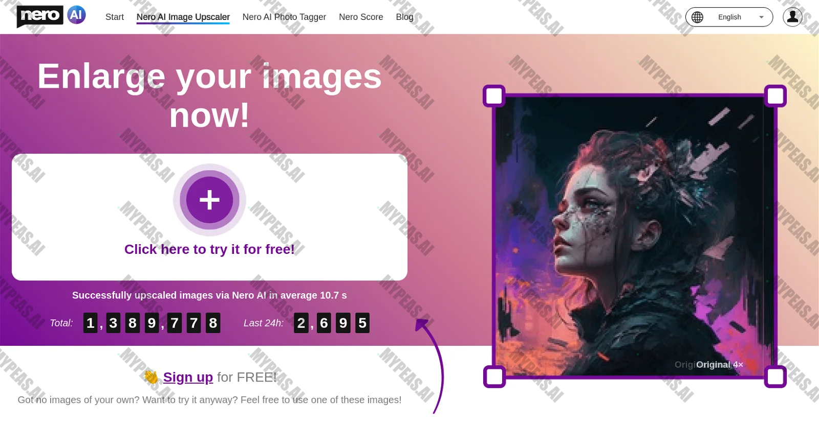 Nero Image Upscaler screenshot