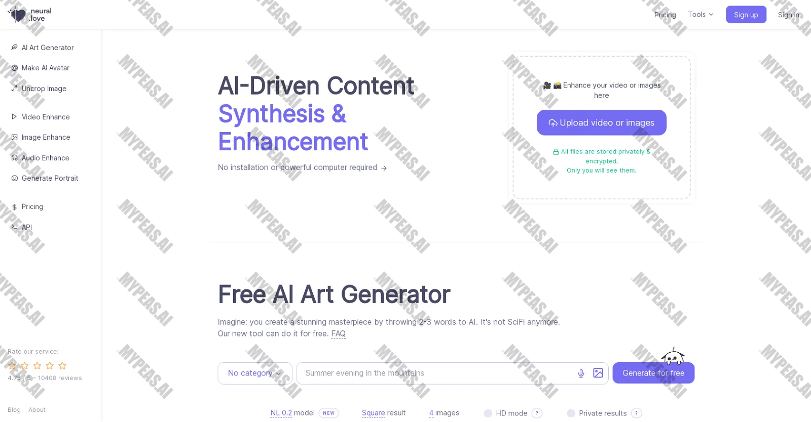 Neural.Love screenshot