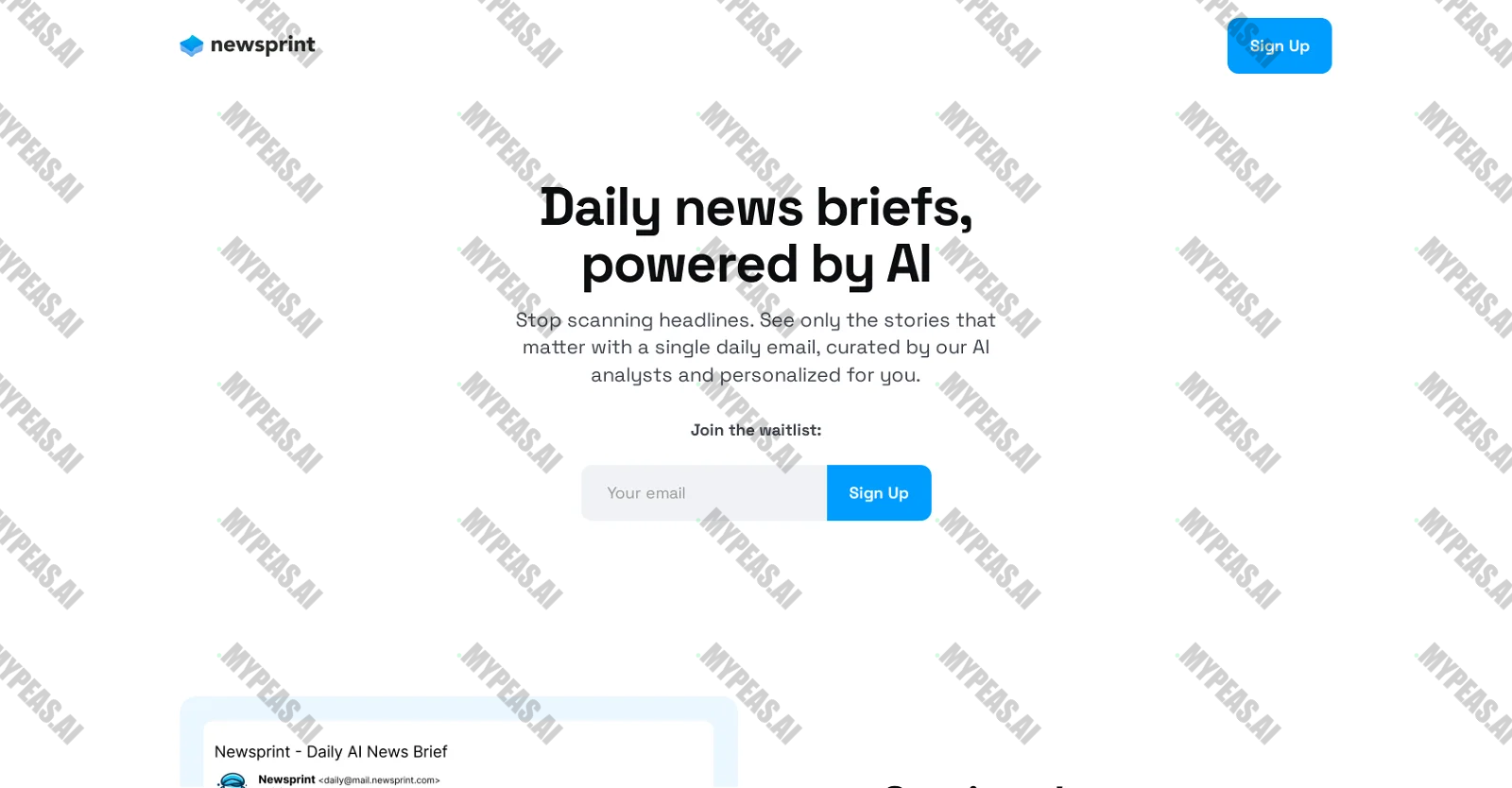 Newsprint screenshot