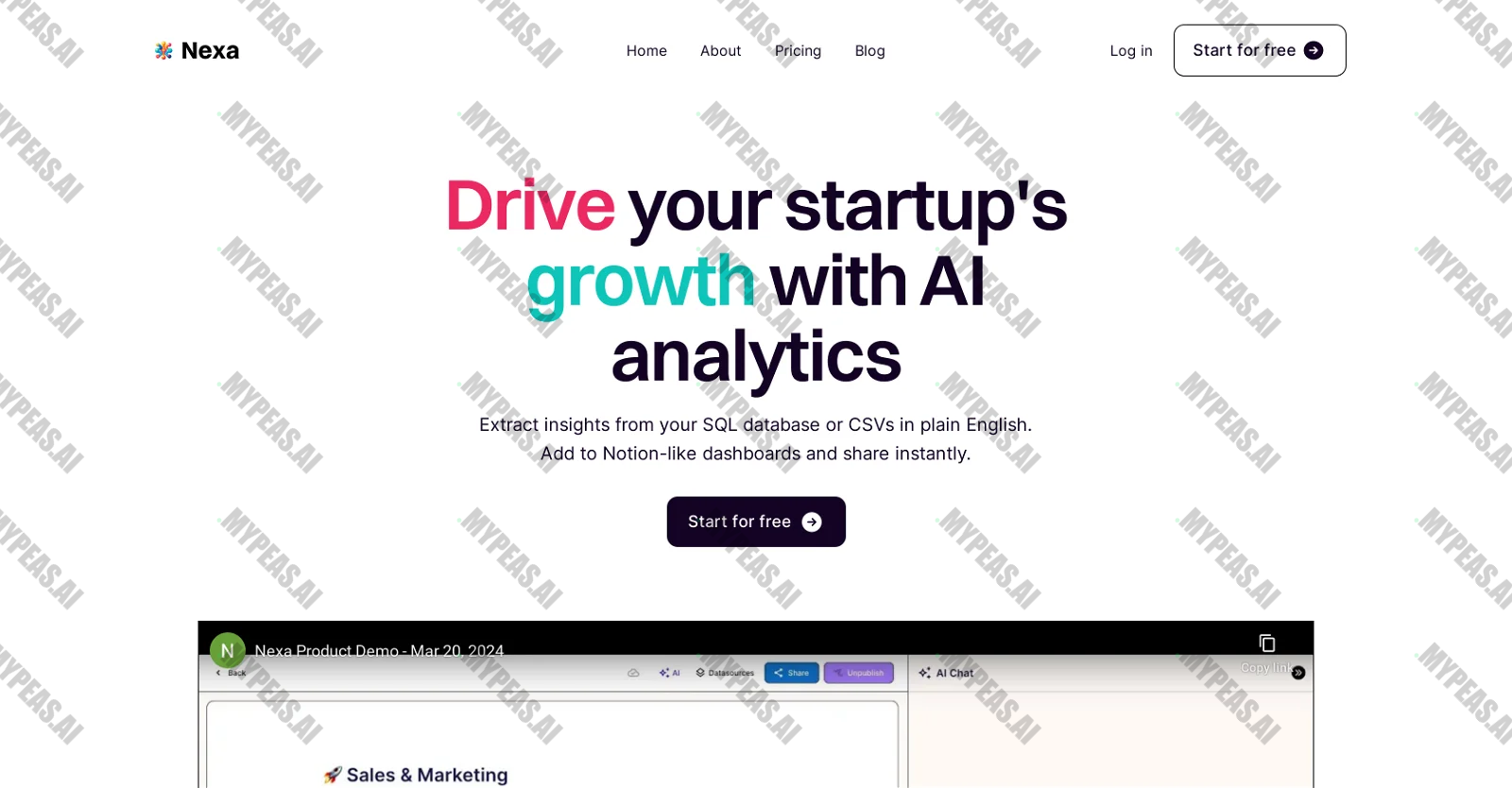 Nexa screenshot