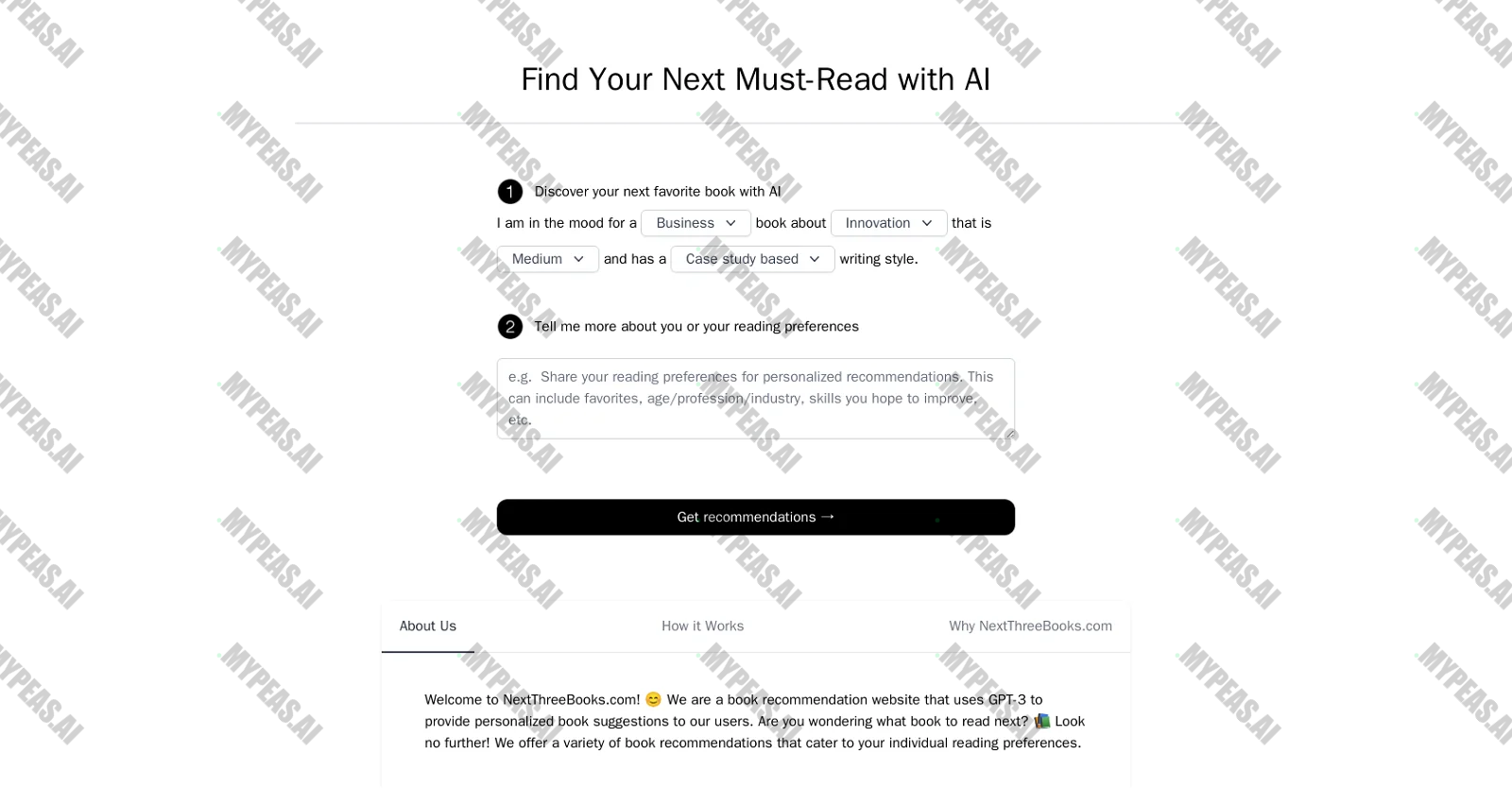 NextThreeBooks screenshot