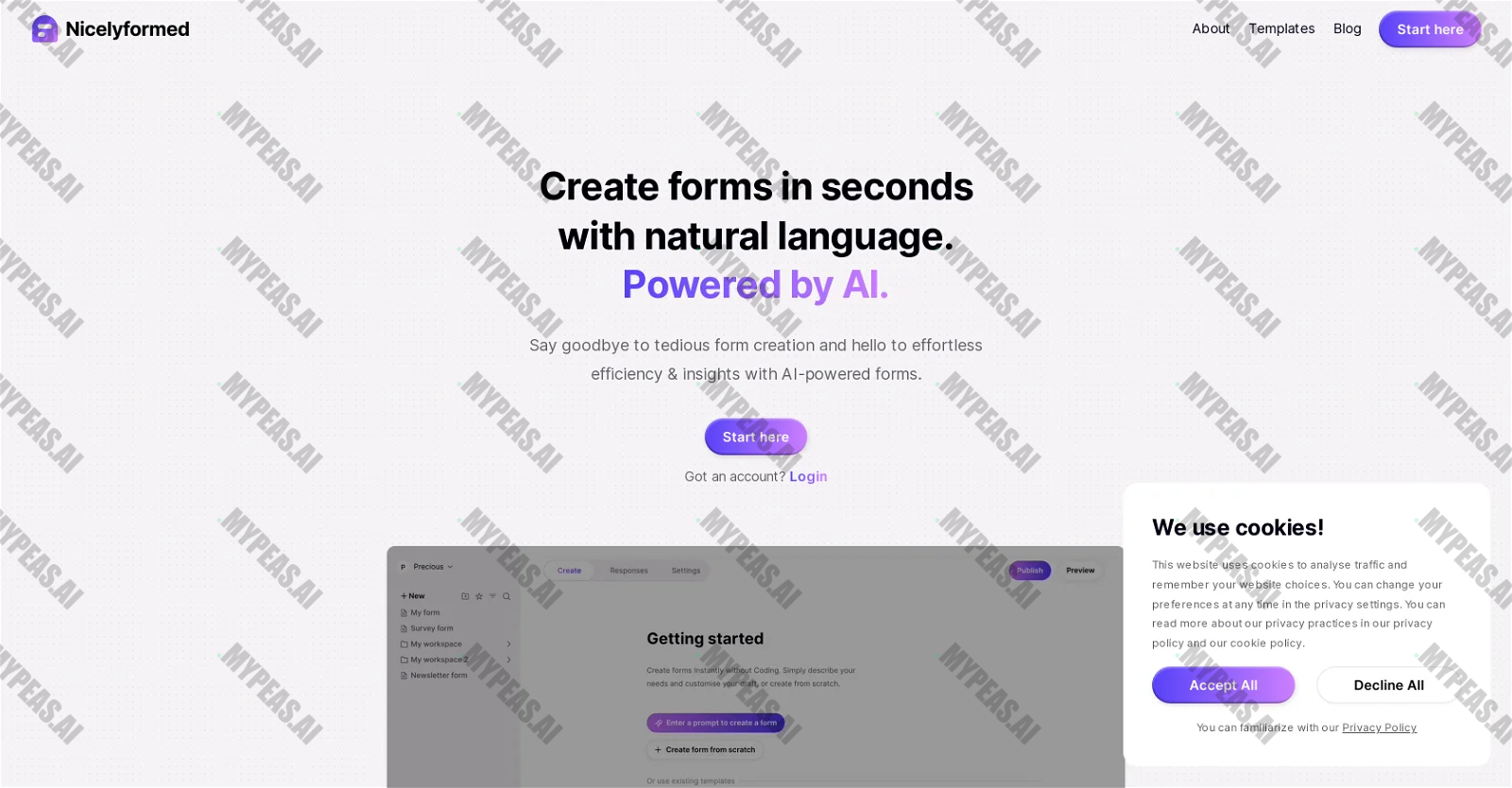 Nicelyformed screenshot