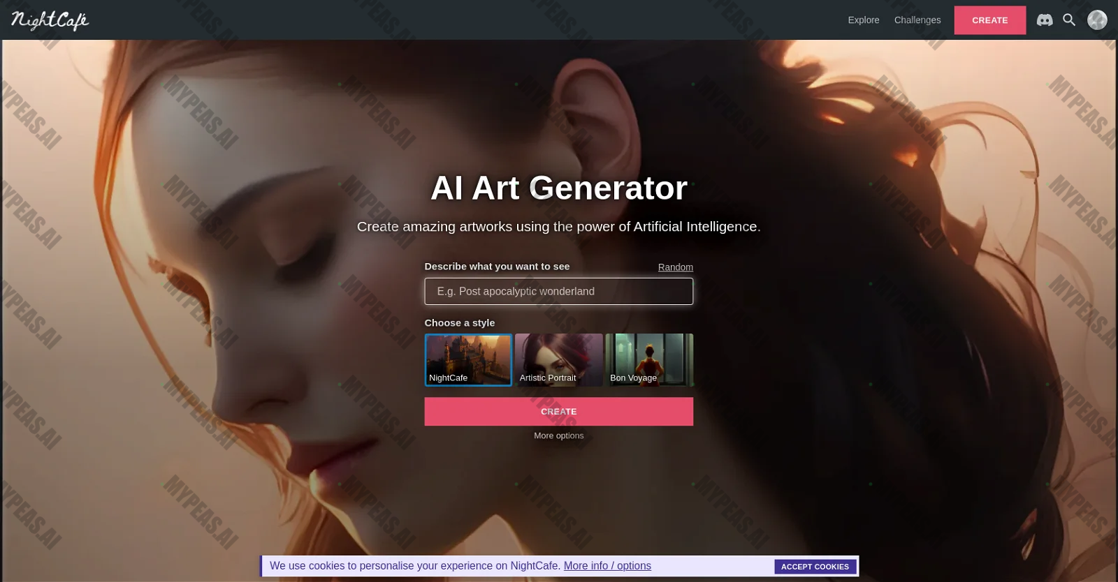 NightCafe screenshot