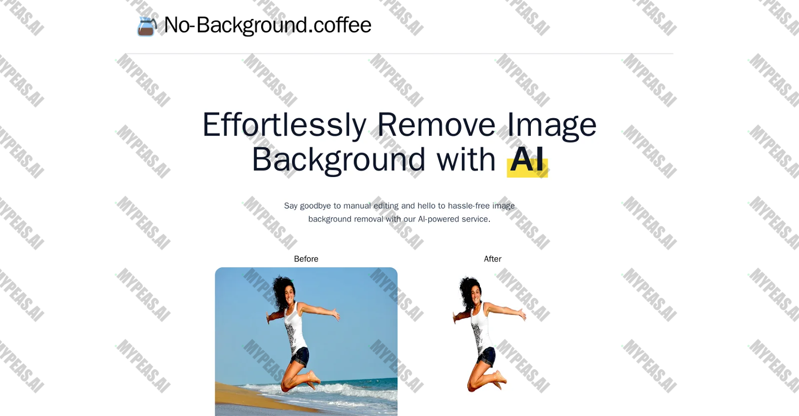 No Background Coffee screenshot