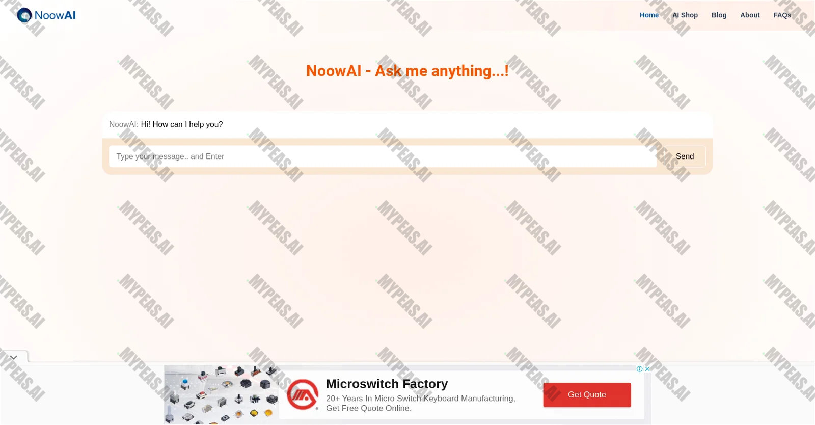 NoowAI screenshot