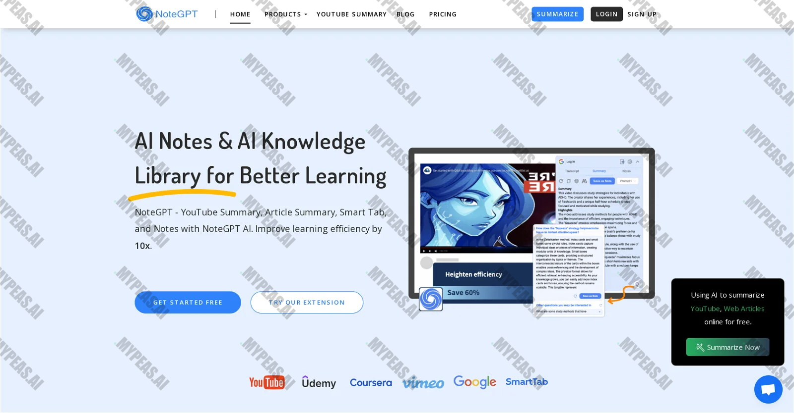 NoteGPT screenshot