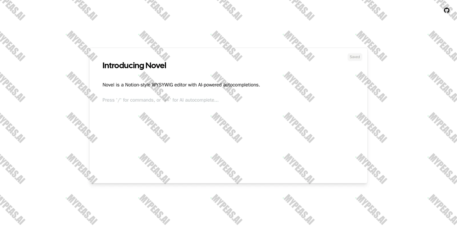 Novel.sh screenshot