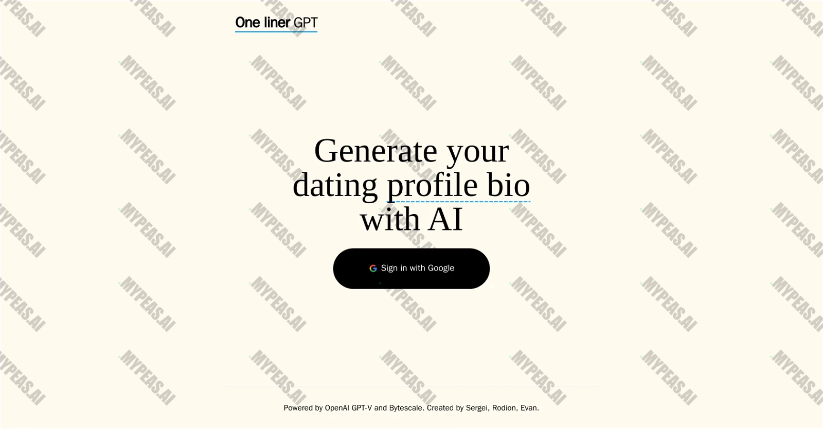 OneLiner screenshot