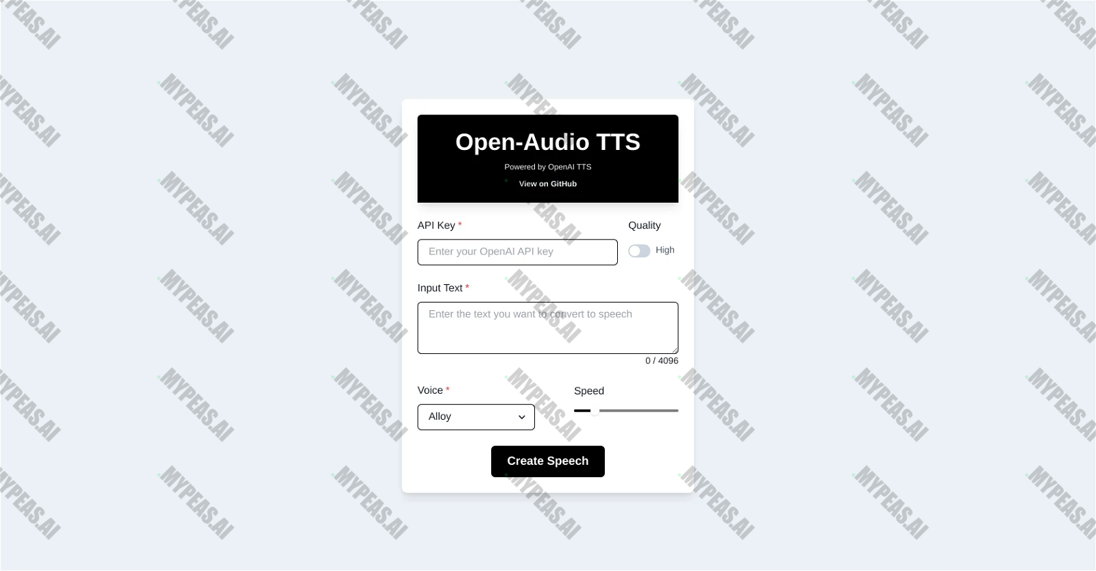 Open-Audio TTS screenshot