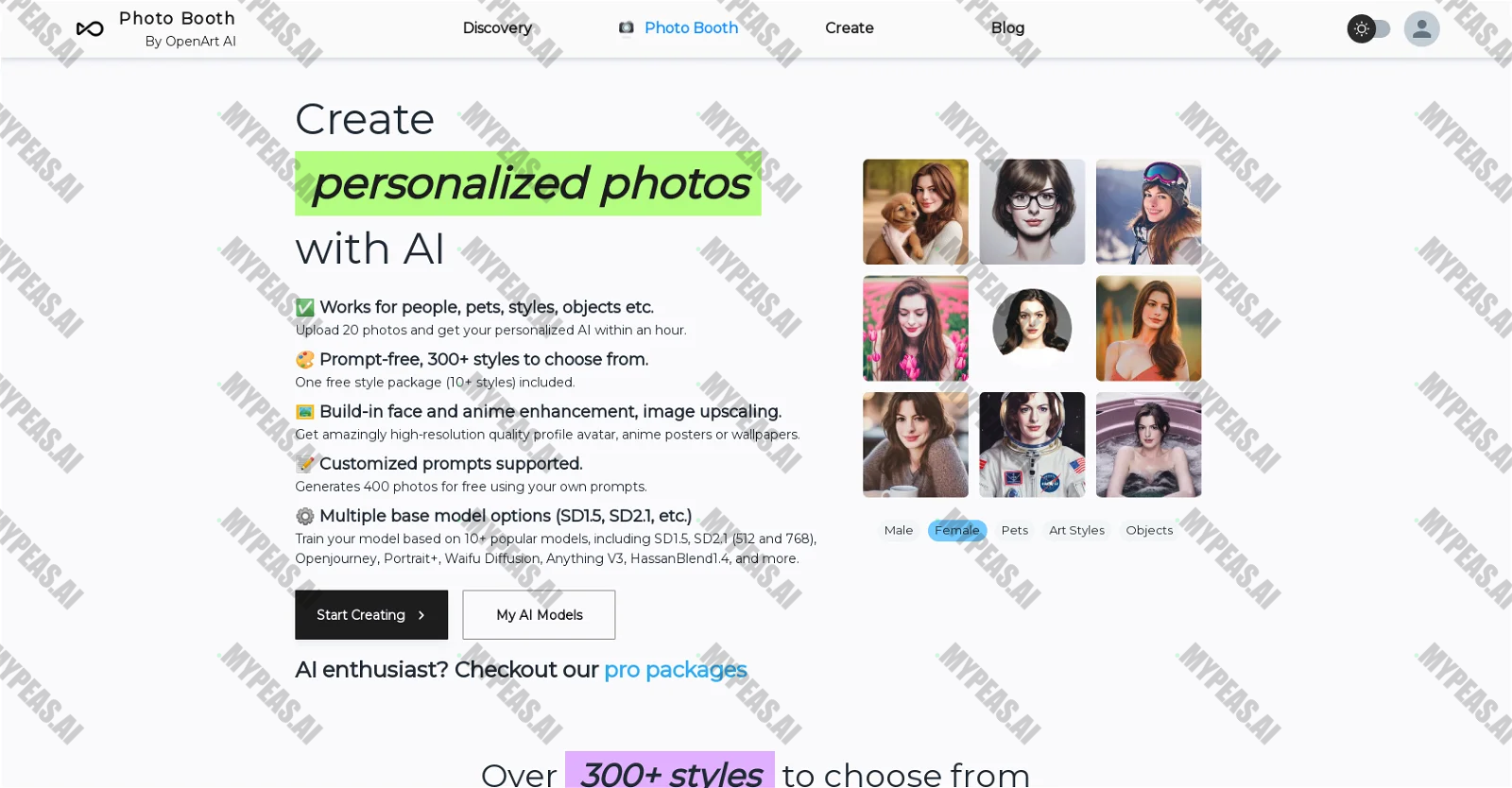 OpenArt Photo Booth screenshot