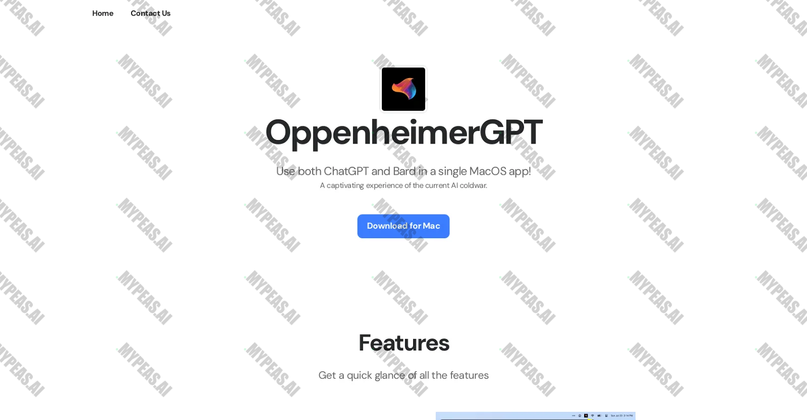 OppenheimerGPT screenshot