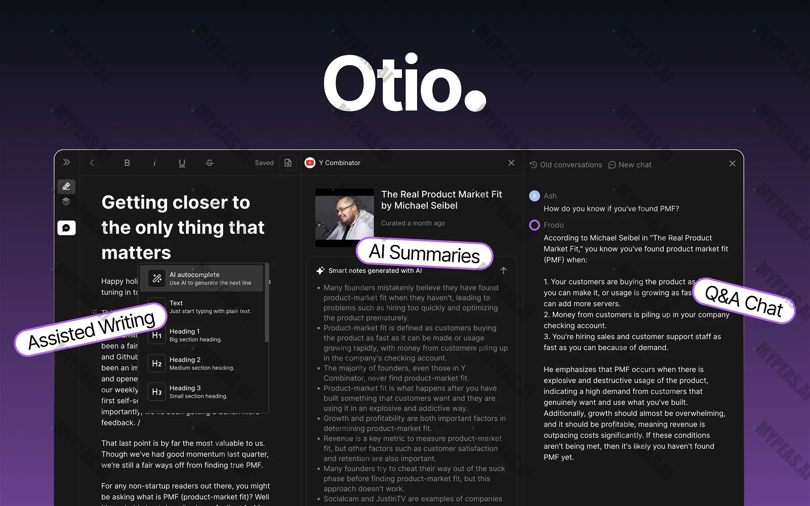Otio screenshot