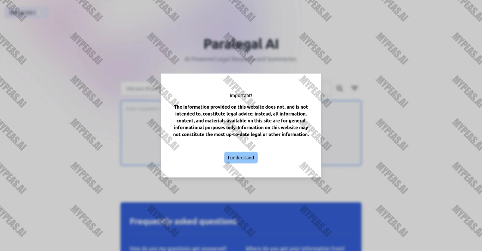 Paralegal AI screenshot