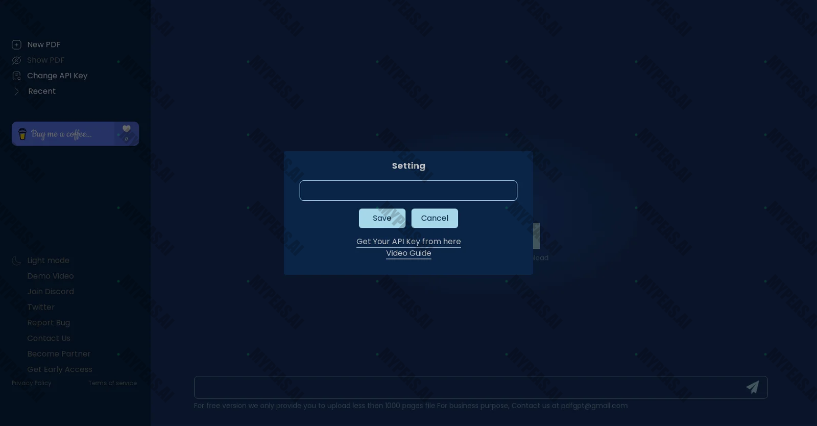 PDFGPT screenshot