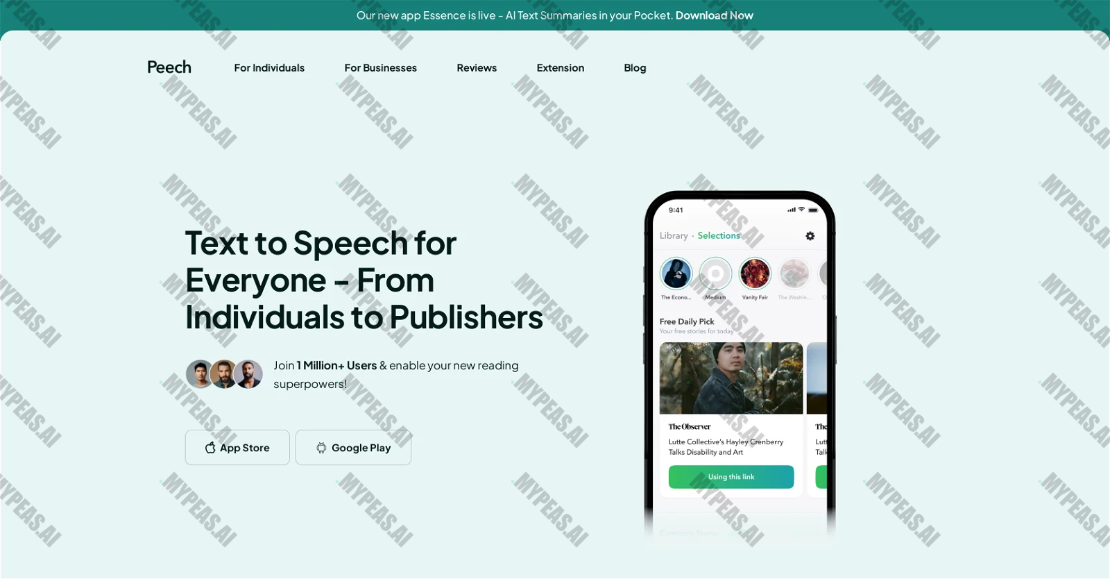 Peech App screenshot