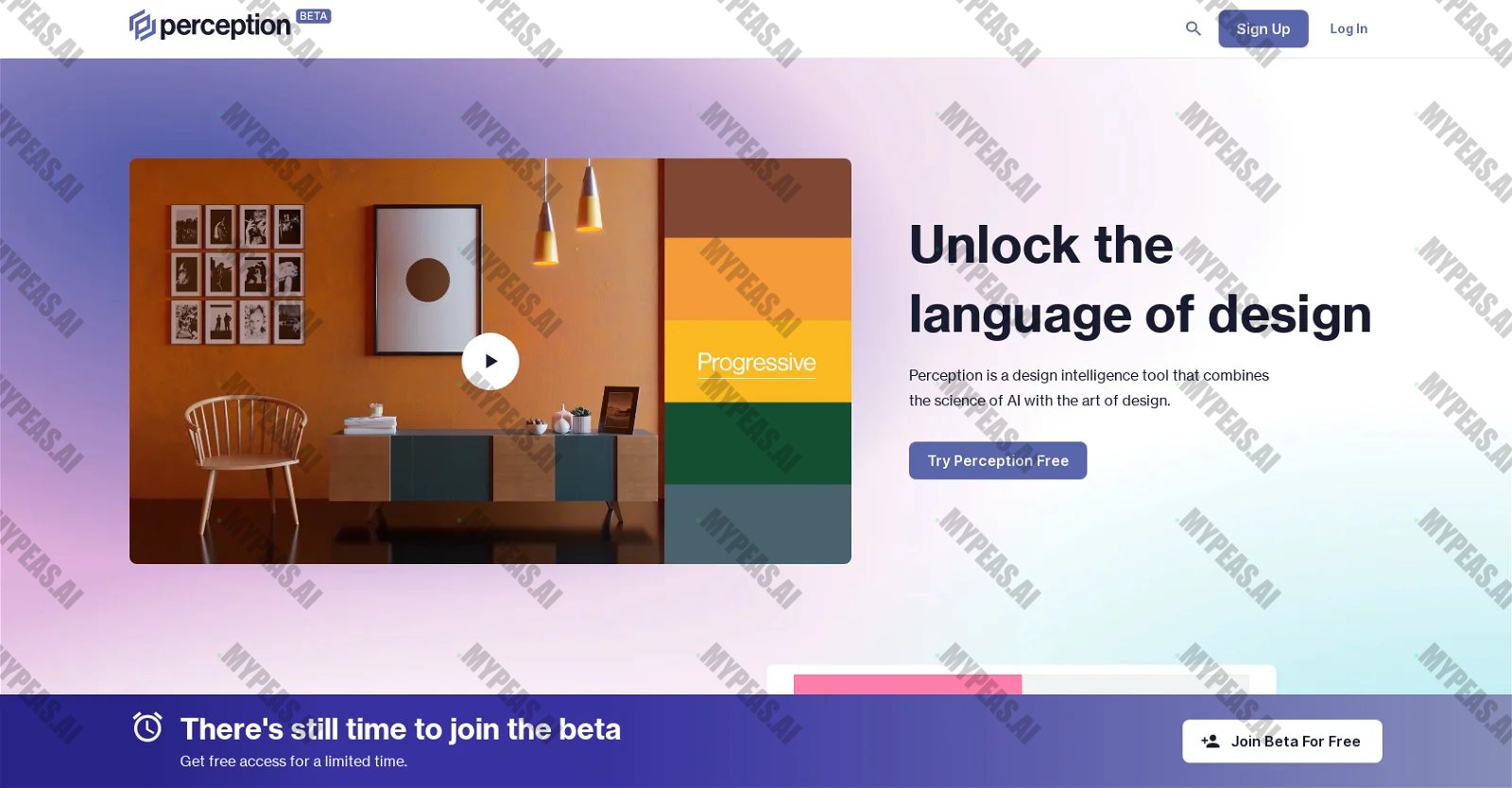 Perception.io screenshot