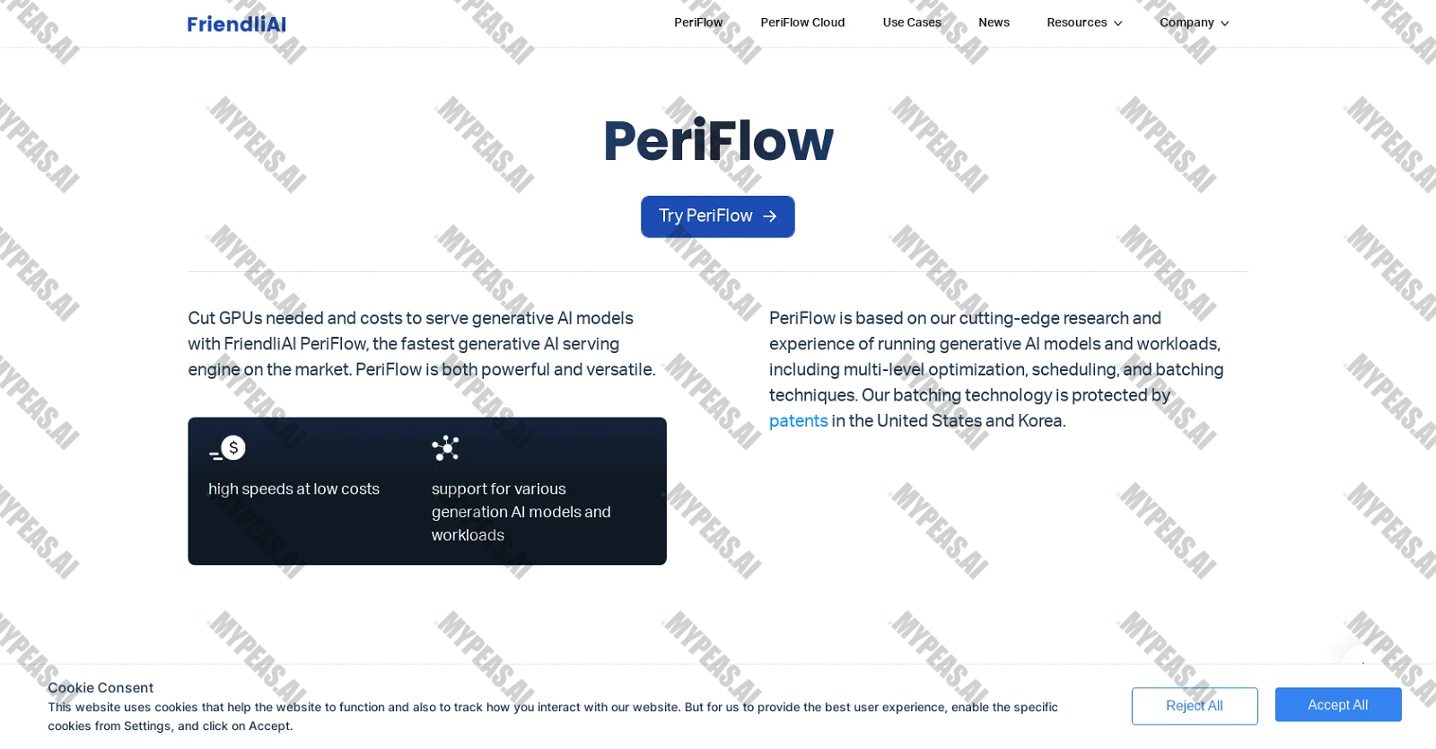PeriFlow screenshot