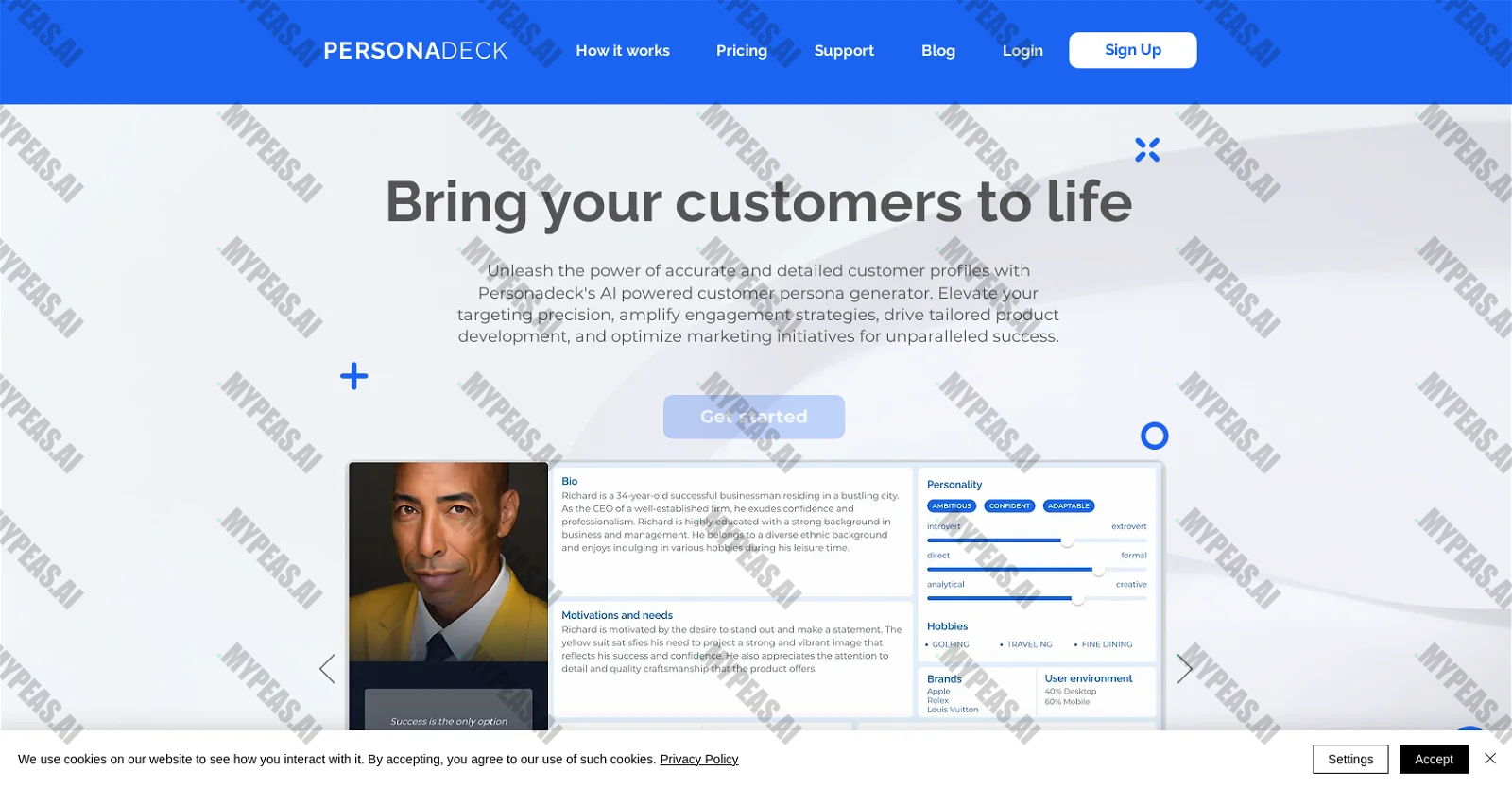 Personadeck screenshot