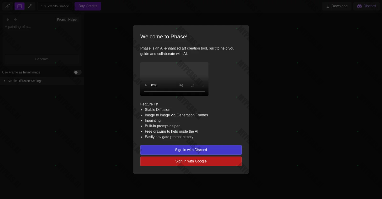 Phase screenshot