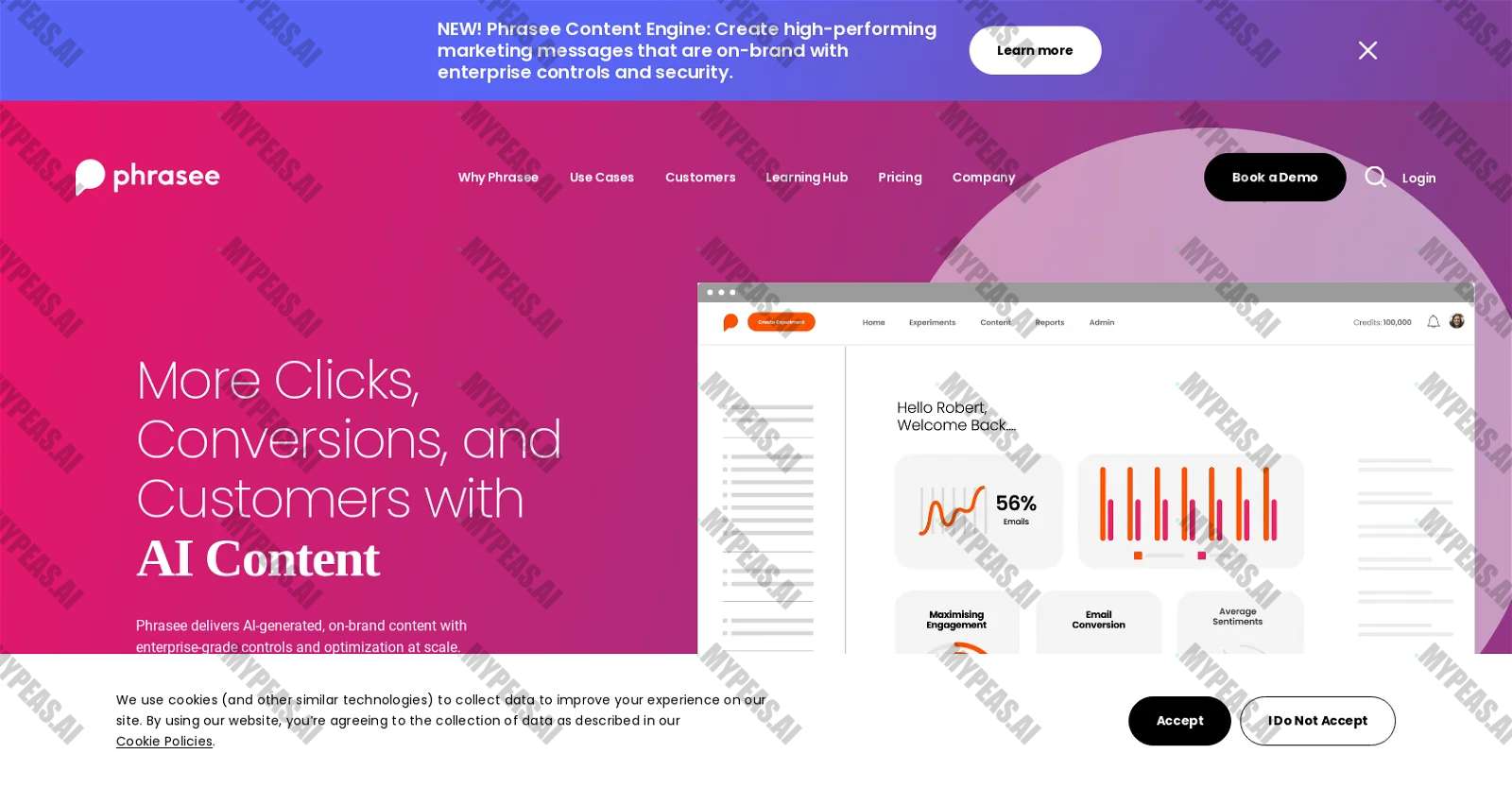 Phrasee screenshot