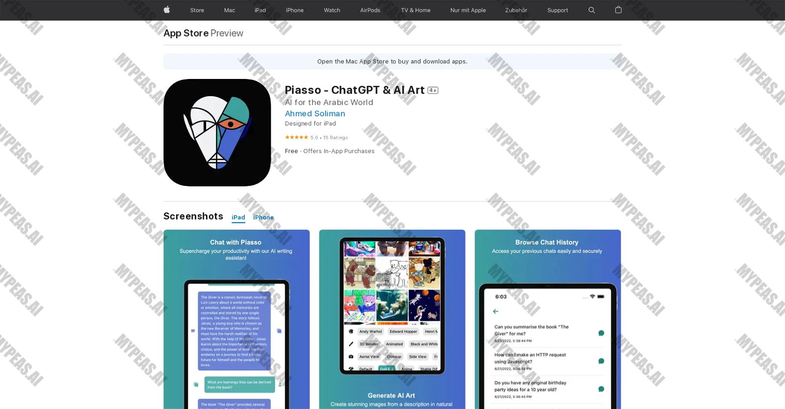Piasso - AI Image Generator screenshot