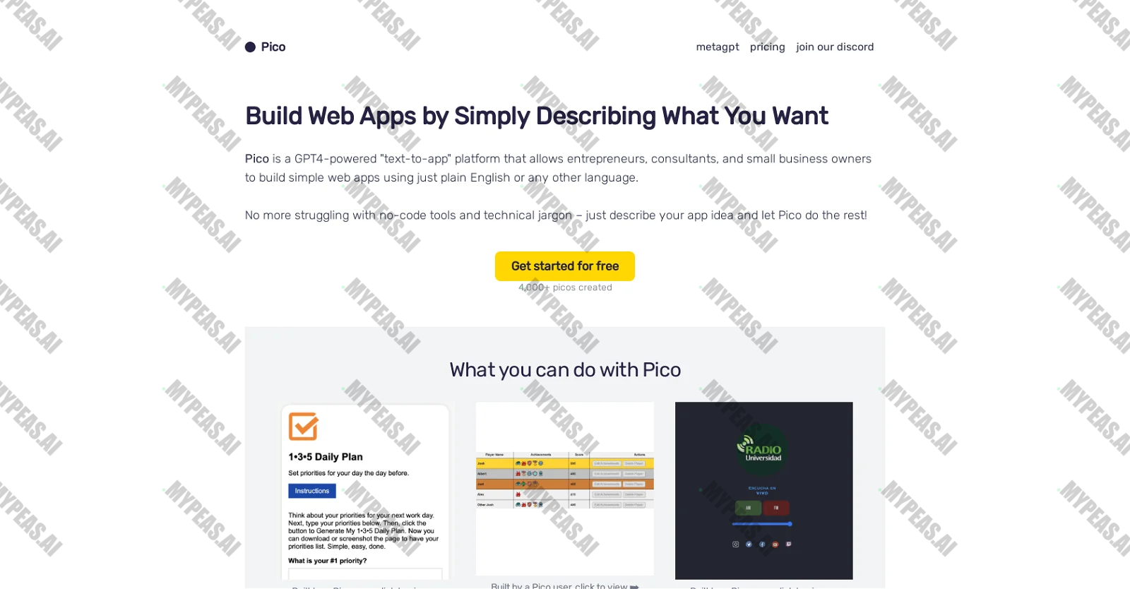Pico screenshot