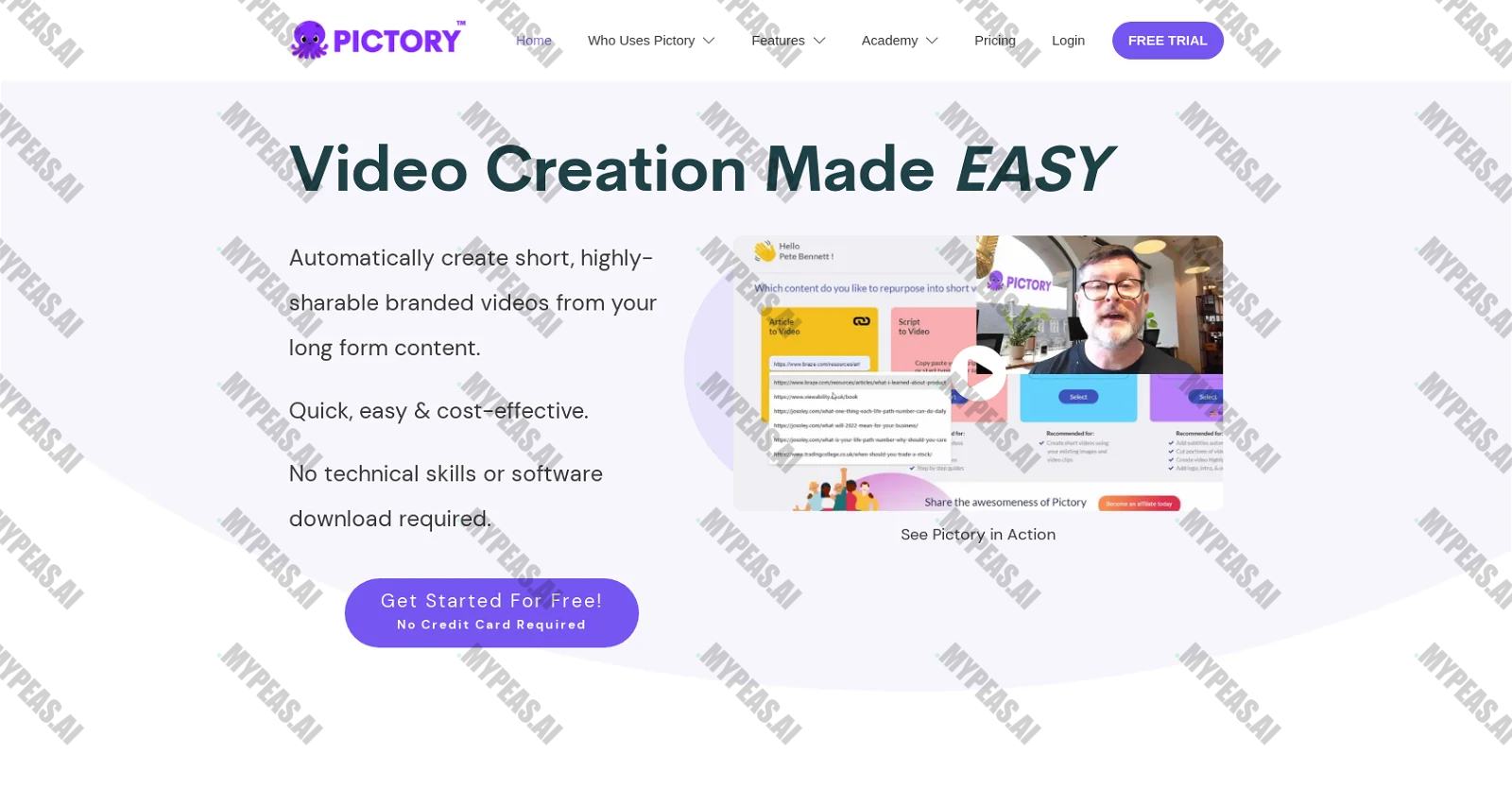 Pictory screenshot