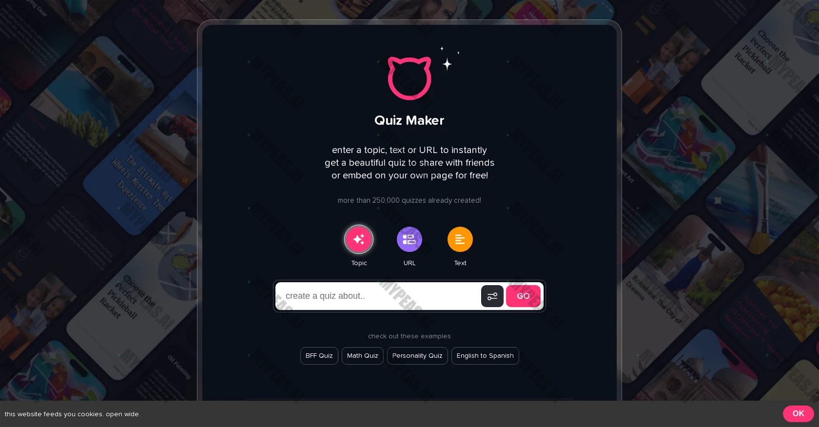 Piggy Quiz maker screenshot