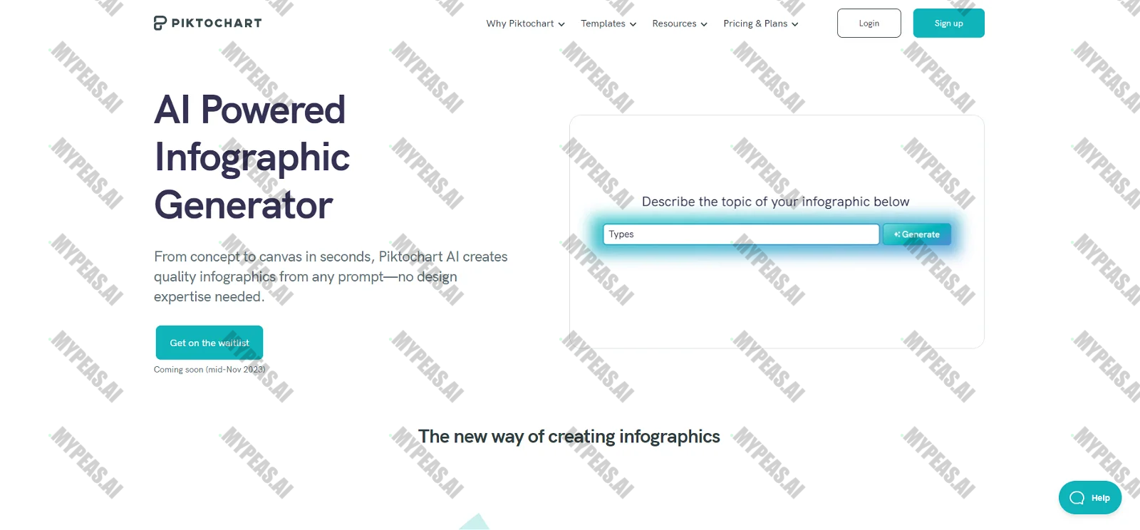 Piktochart screenshot