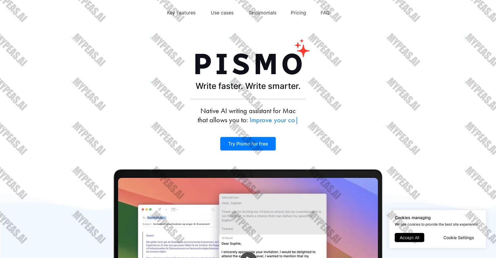 Pismo screenshot