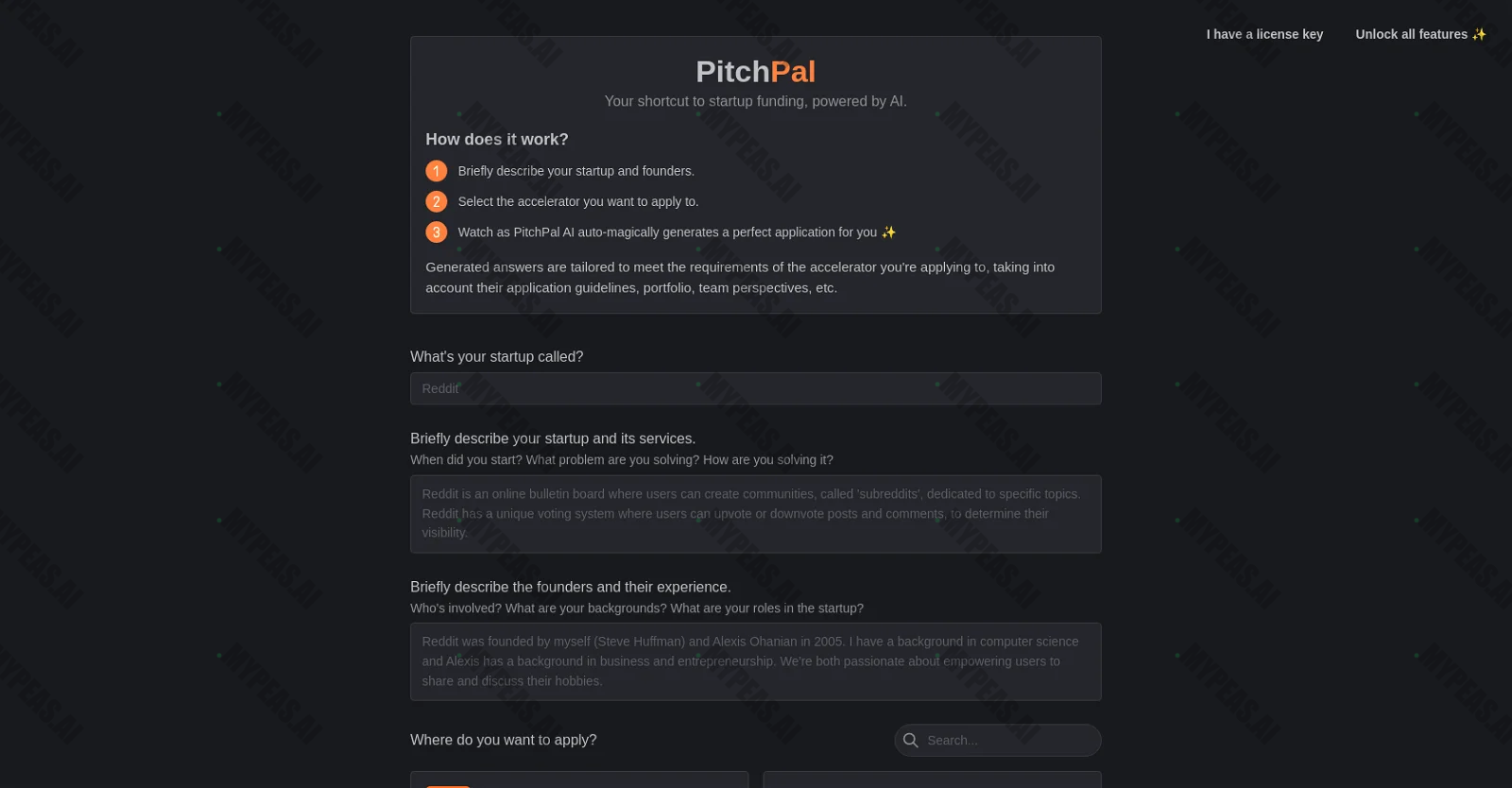 PitchPal screenshot