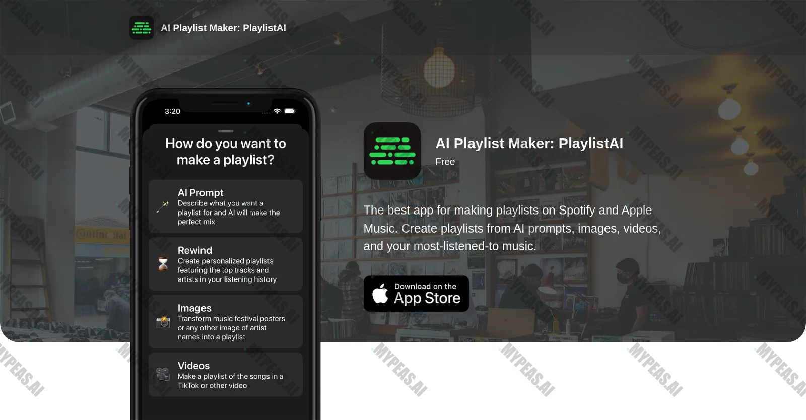 PlaylistAI screenshot