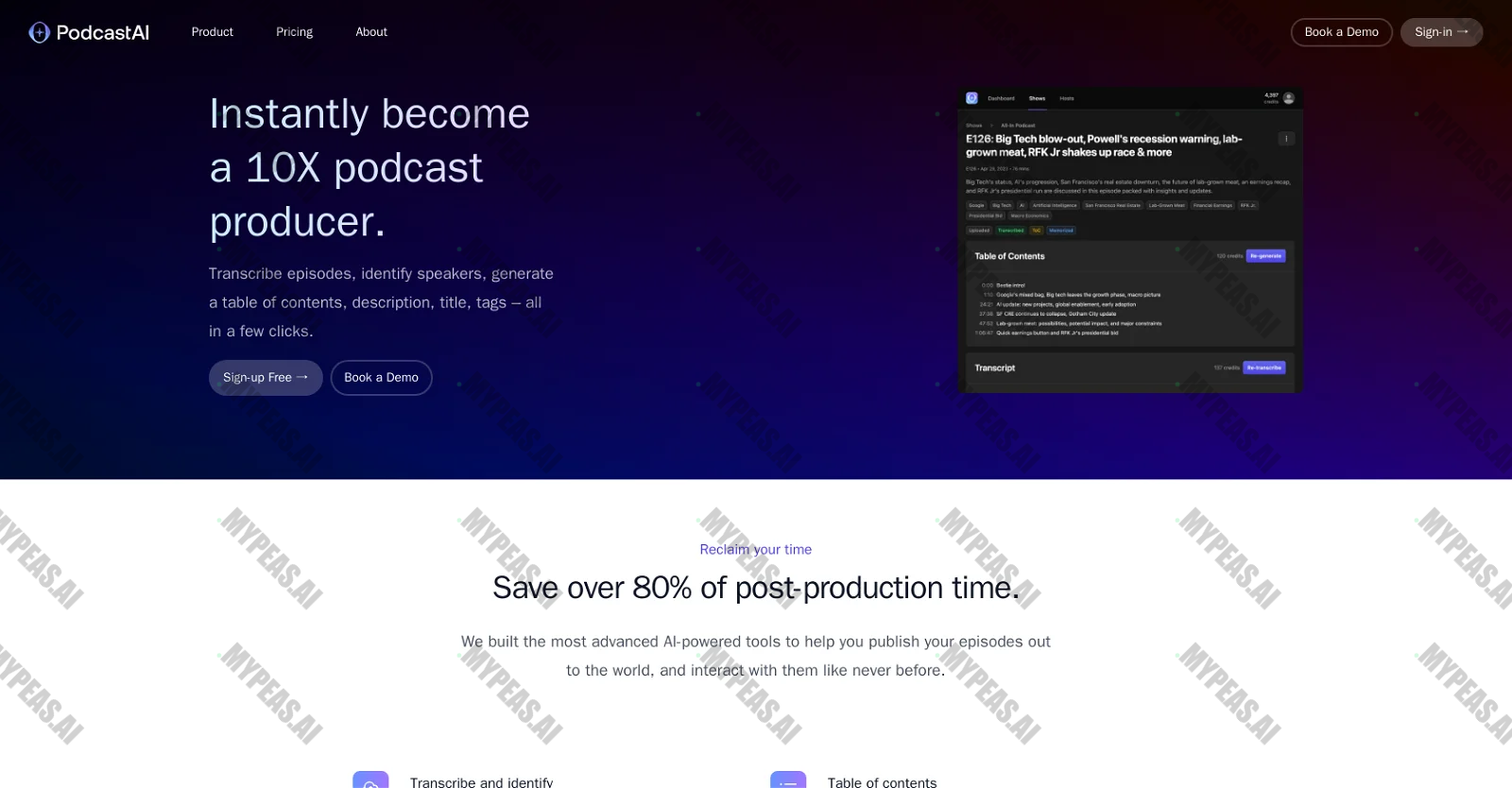 PodcastAI screenshot