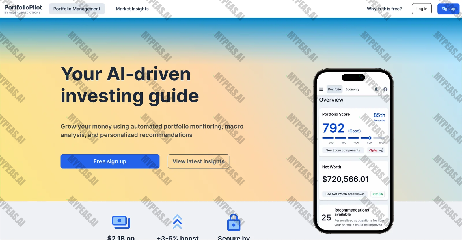 Portfolio Pilot screenshot