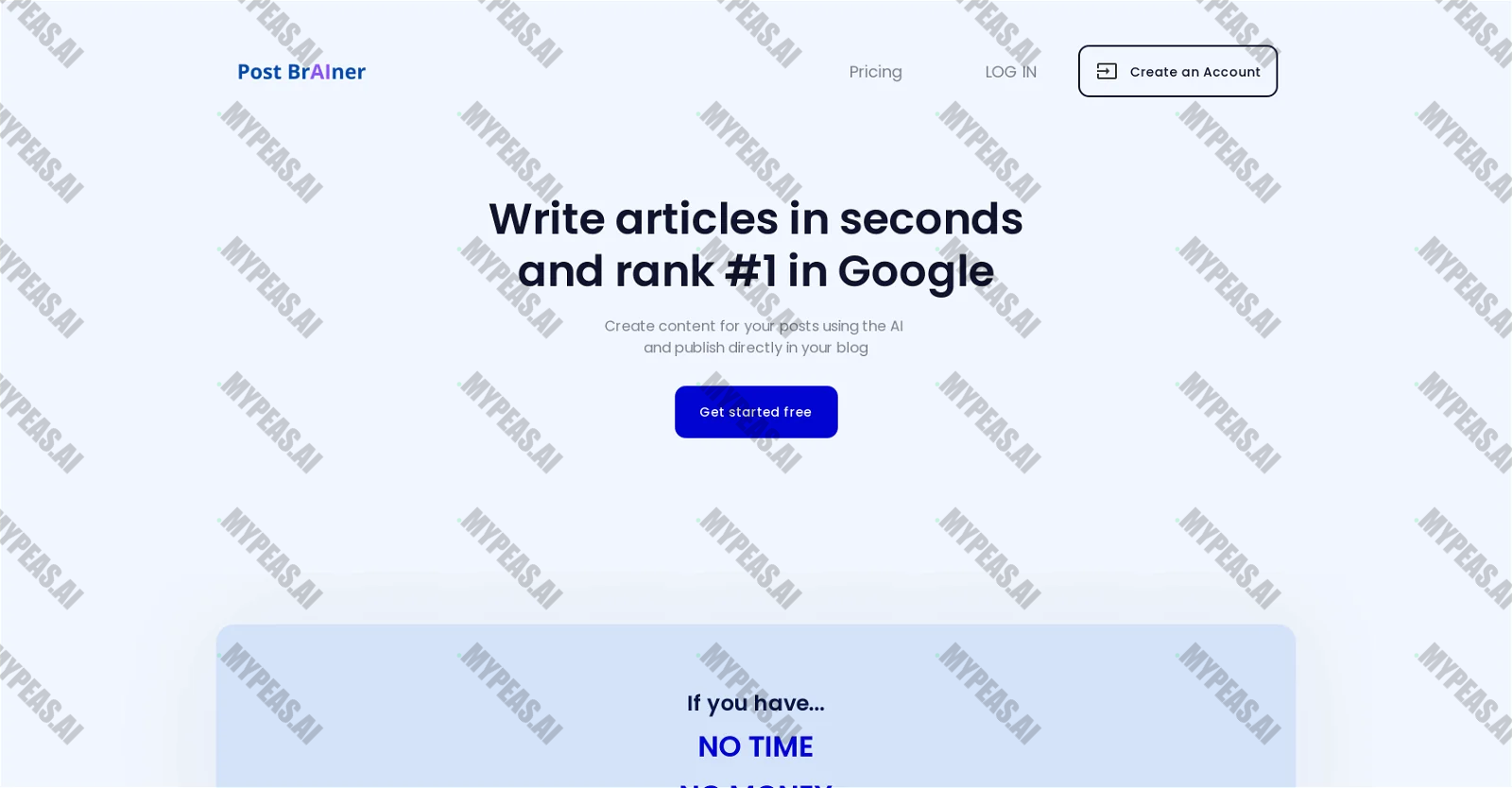 Post BrAIner screenshot