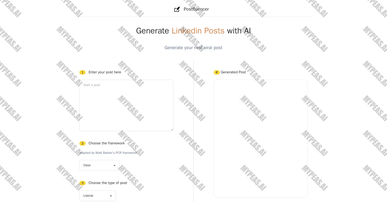 Postfluencer screenshot