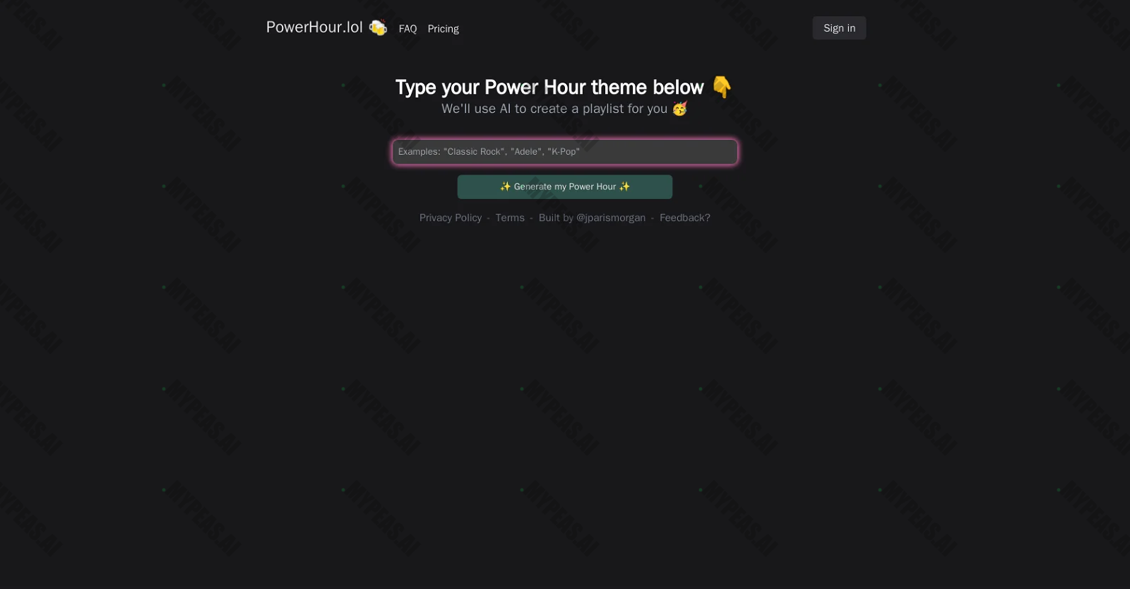 PowerHour screenshot