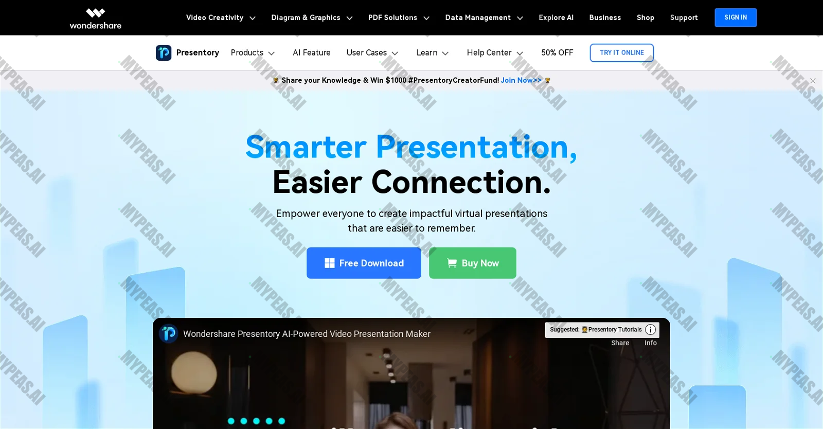 Presentory screenshot