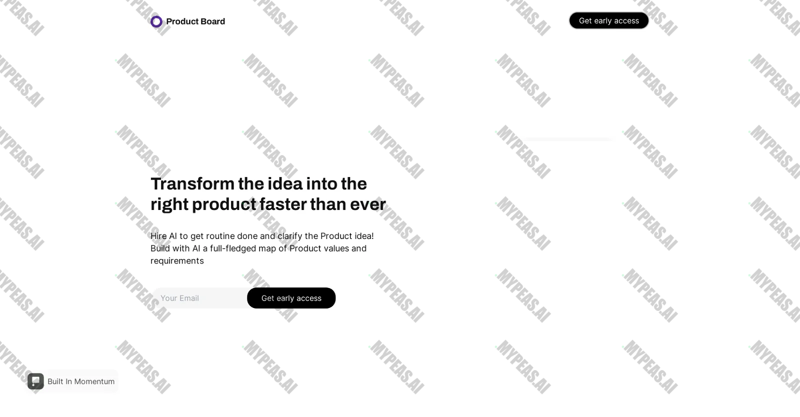 Product Board screenshot