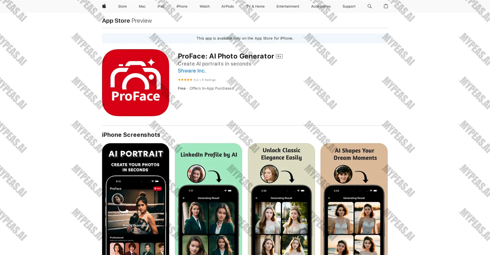ProFace screenshot