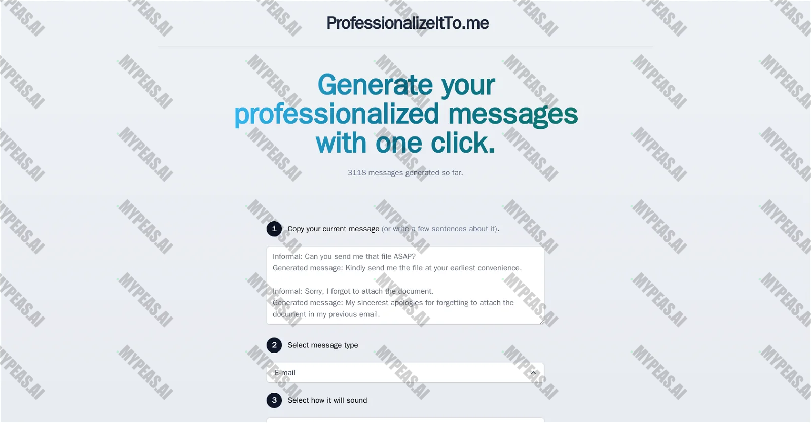Professionalize It To Me screenshot
