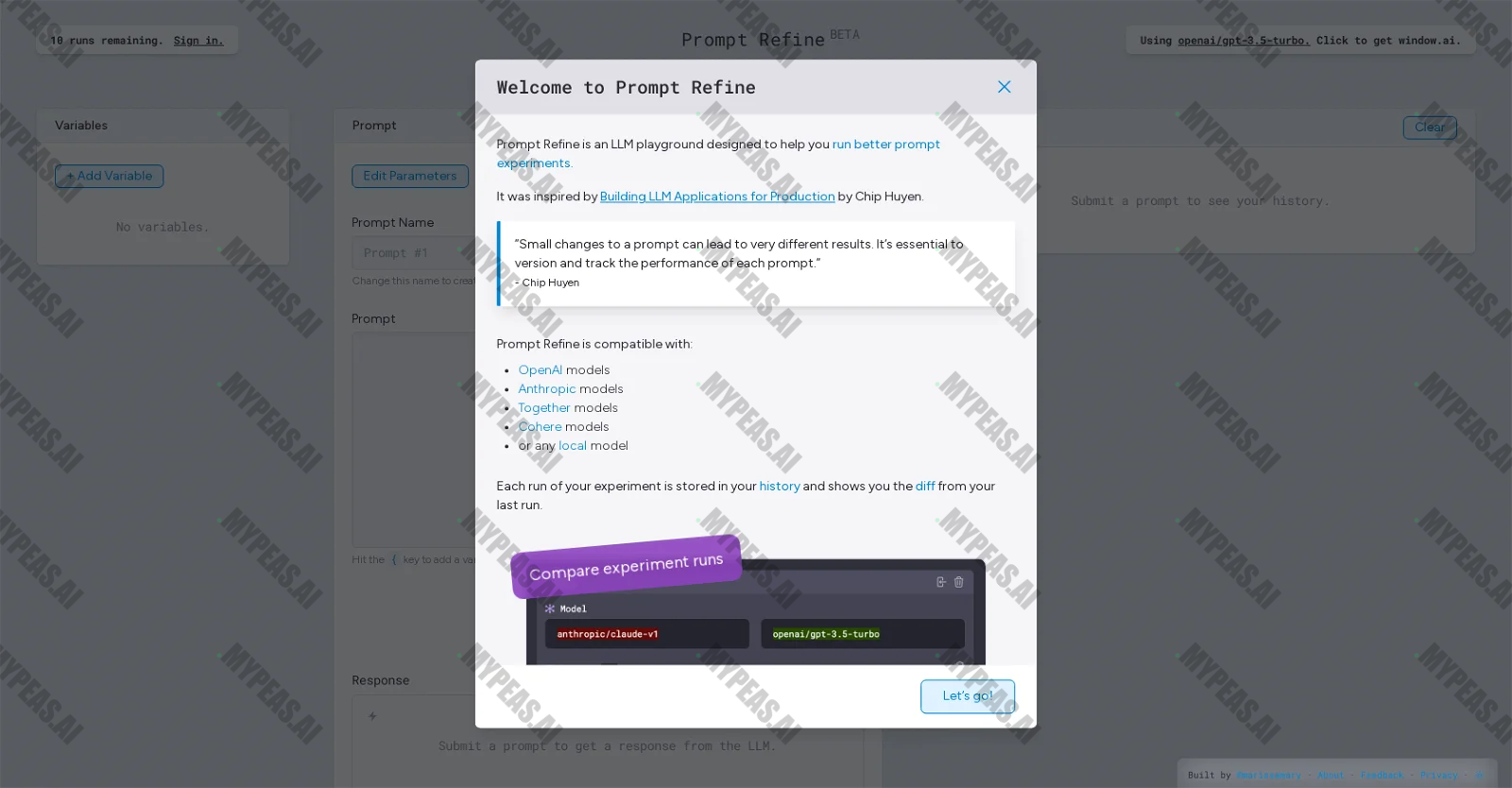 Prompt Refine screenshot