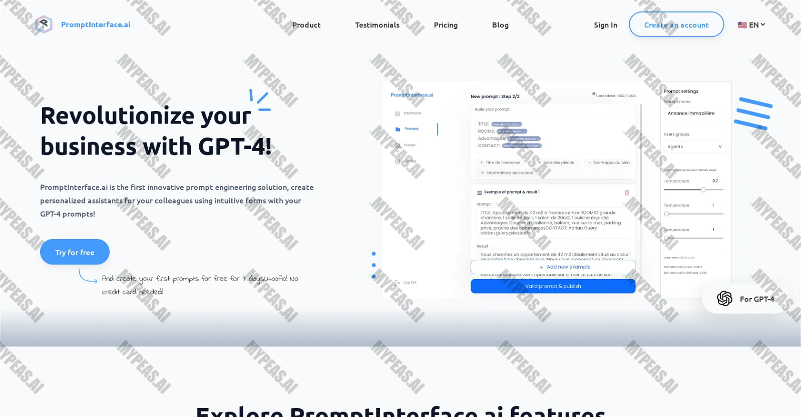 PromptInterface.ai screenshot